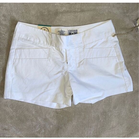 No Brand Pants - CONVERSE ONE STAR Womens Size 14 White Cotton Casual Shorts